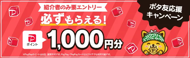 限定キャンペーンでポイントが受け取れる