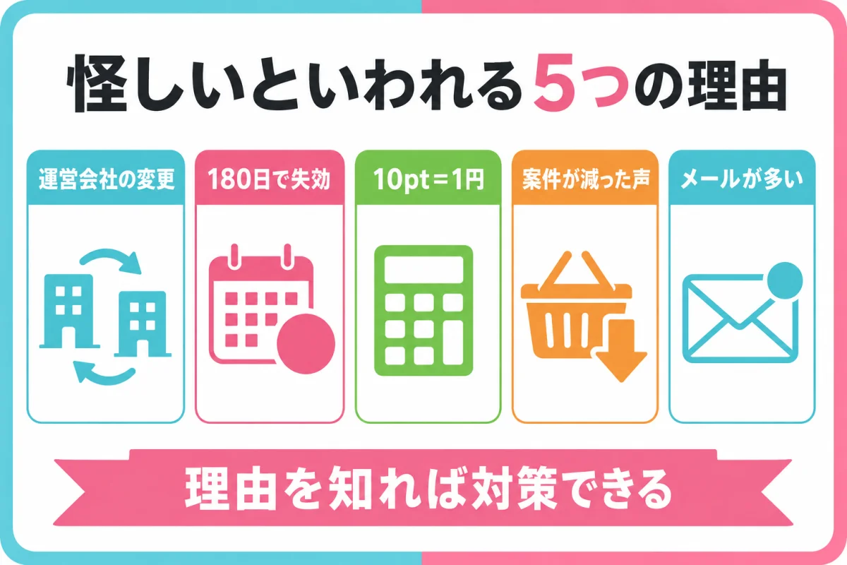 げん玉が怪しいといわれる5つの理由をリスト化・図解